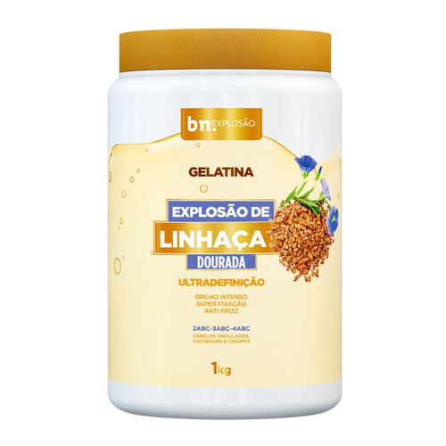 Kit Gelatina Explosão de Linhaça Dourada 1Kg (3 itens) | bn.Cachos Kit Gelatina Explosão de Linhaça Dourada 1Kg (3 itens) | bn.Cachos
